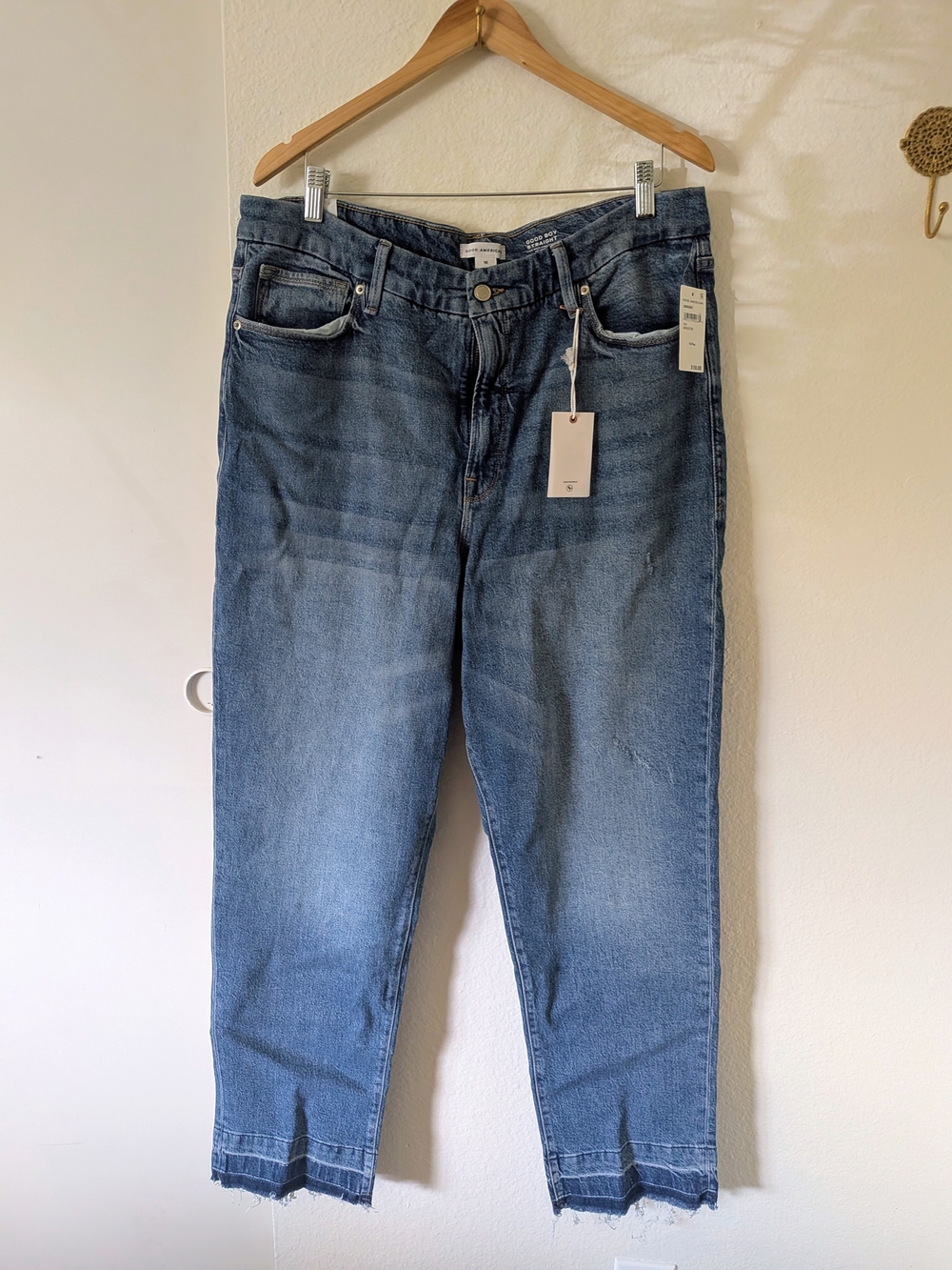 Good American Good Boy Straight Jean NWT
